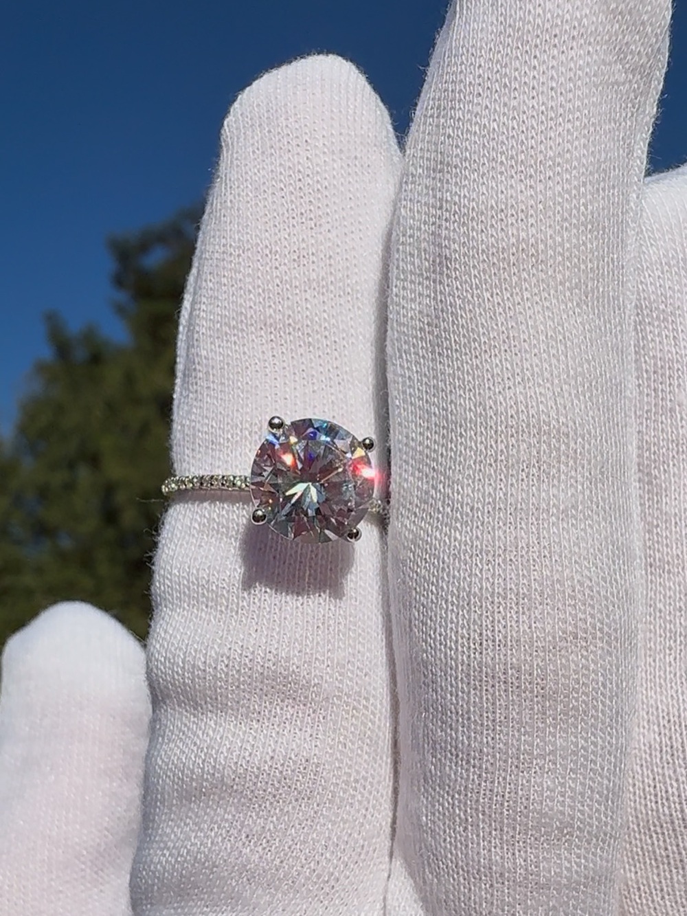 3Ct Natural Zircon Sterling Silver Ring! - Picture 16 of 17